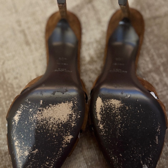 Saint Laurent Dark Brown Women's Heels - Picture 4 of 10